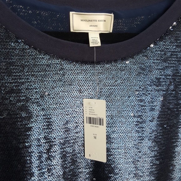 NWT Anthropologie Interstellar Tunic Dress Sequins - Picture 5 of 6